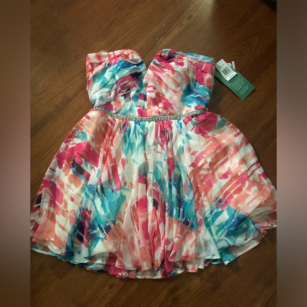 Colorful Strapless Love Reign Dress